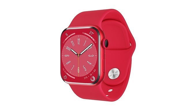 Apple Watch 8 Series - PRODUCTRED Sport Band 3ds Max 3D model