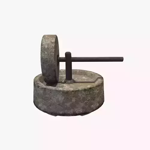 Medieval Millstone Low-poly 3D model