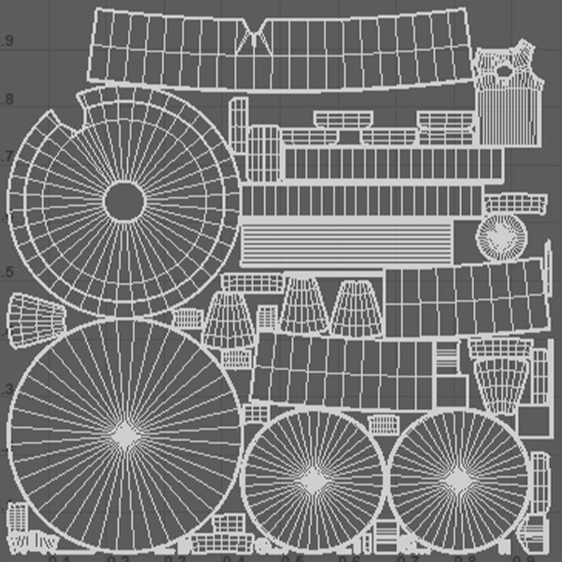 Medieval Millstone Low-poly 3D model_11