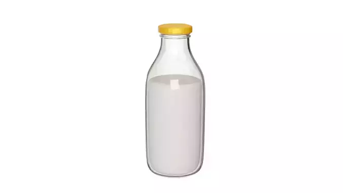 3D Bottle Milk With Rig