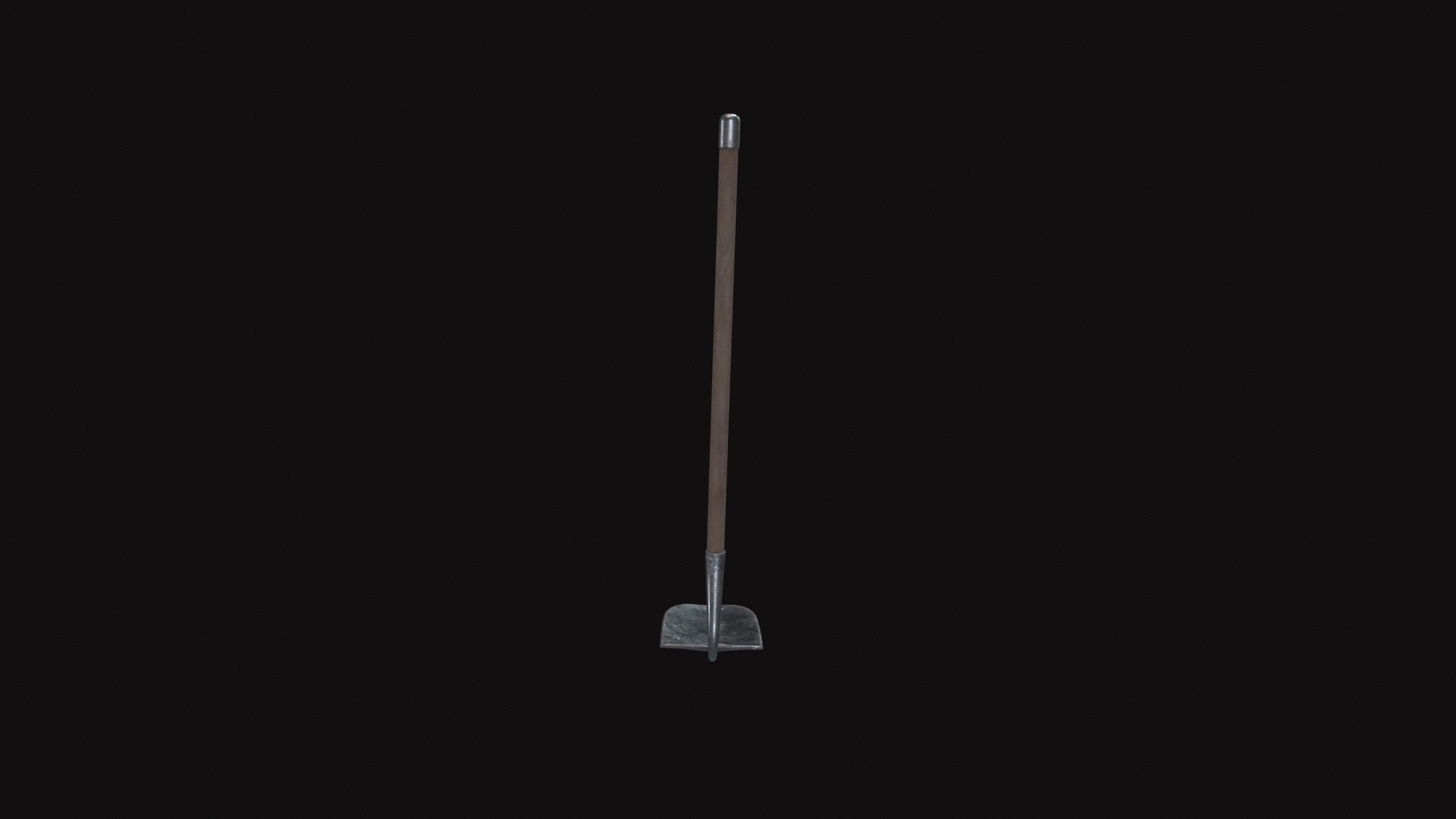 Medieval Shovel V02 Low-poly 3D model_2