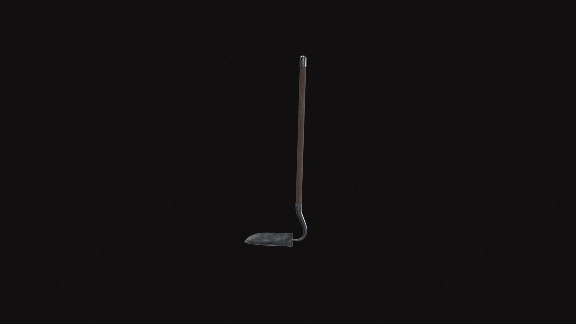 Medieval Shovel V02 Low-poly 3D model_4