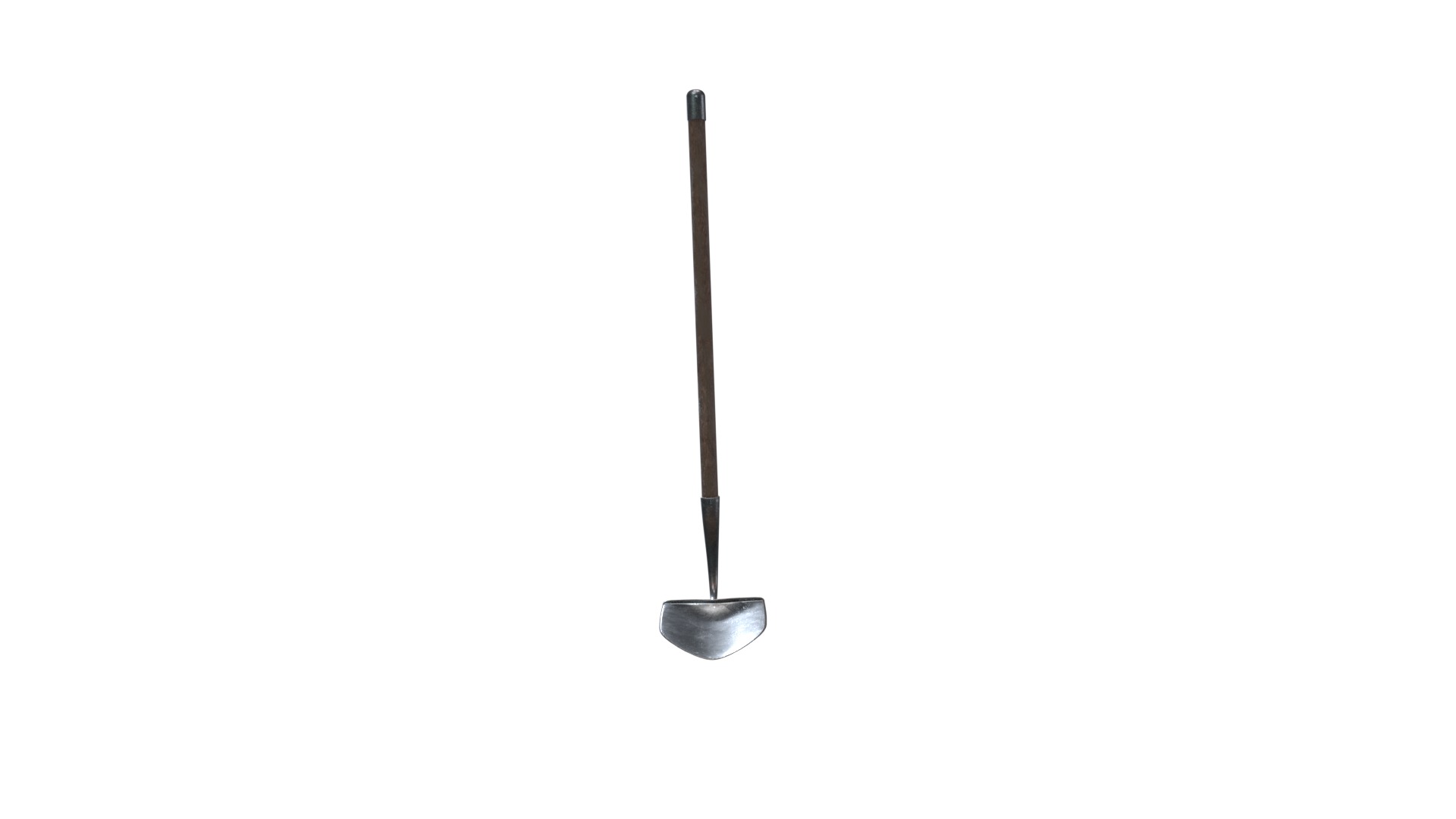 Medieval Shovel V02 Low-poly 3D model_9