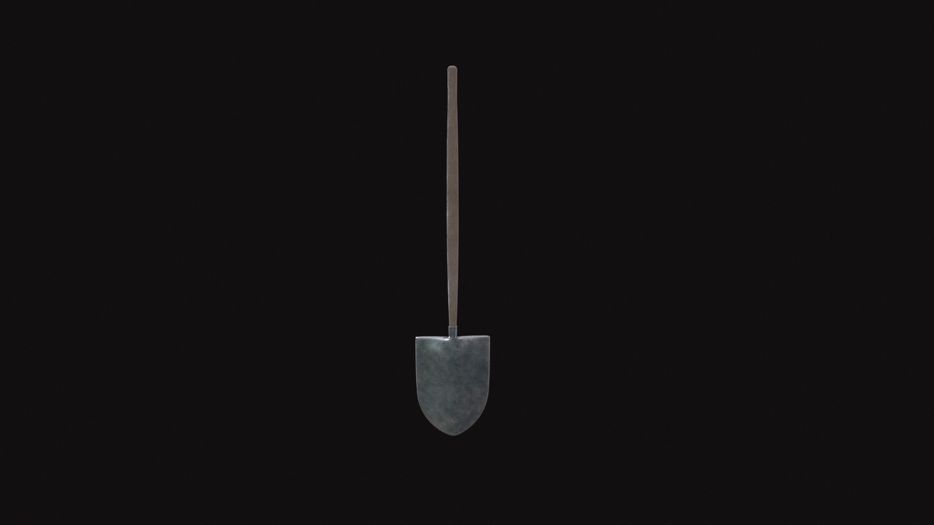 Medieval Shovel V03 Low-poly 3D model_2