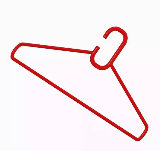 Plastic Cloth Hanger 3D print model