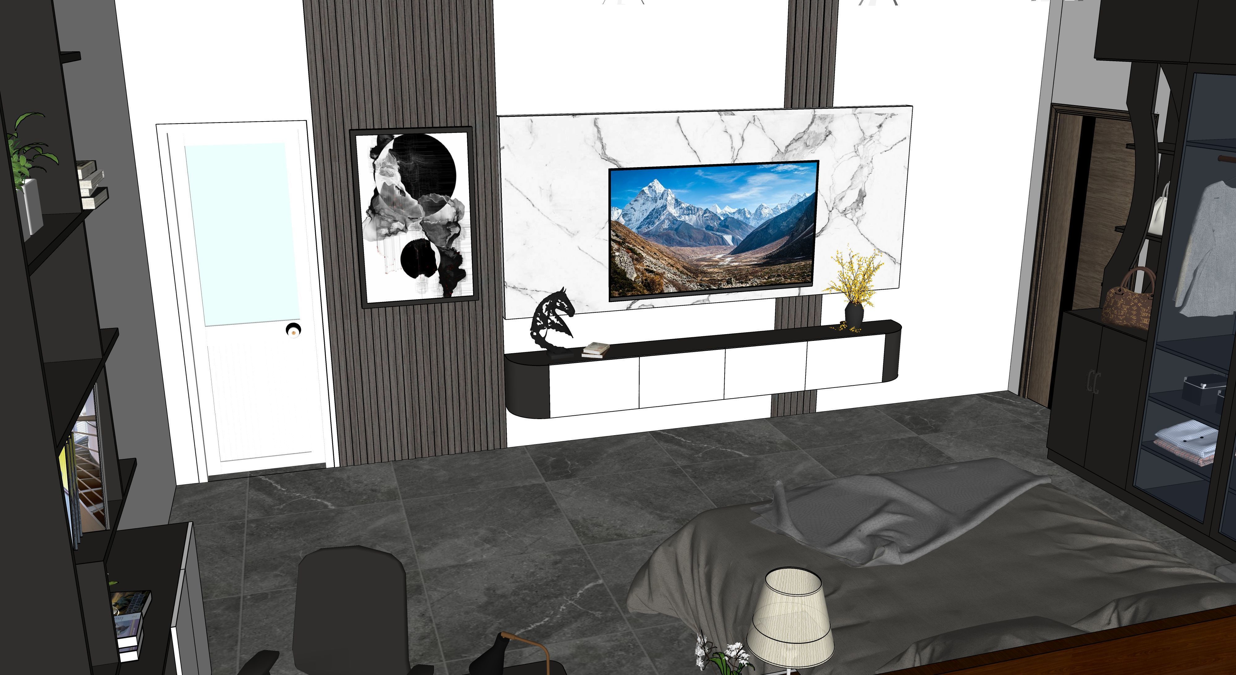 3D design of bedroom 3D model_1