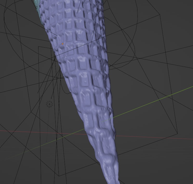 Ice Cream Cone Chocolate Almonds 3D model_20