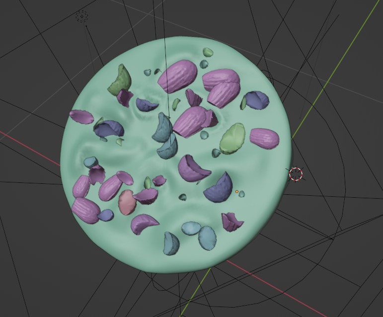 Ice Cream Cone Chocolate Almonds 3D model_21