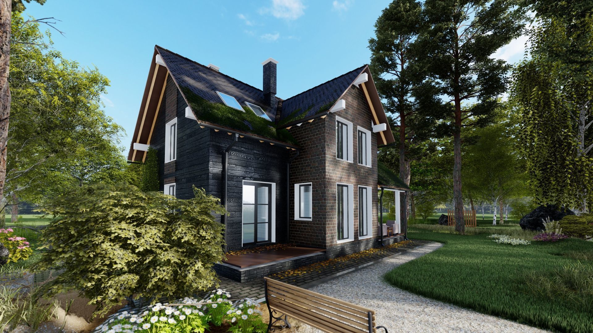 P0026 Residential House Cottage Mini 3D model_14