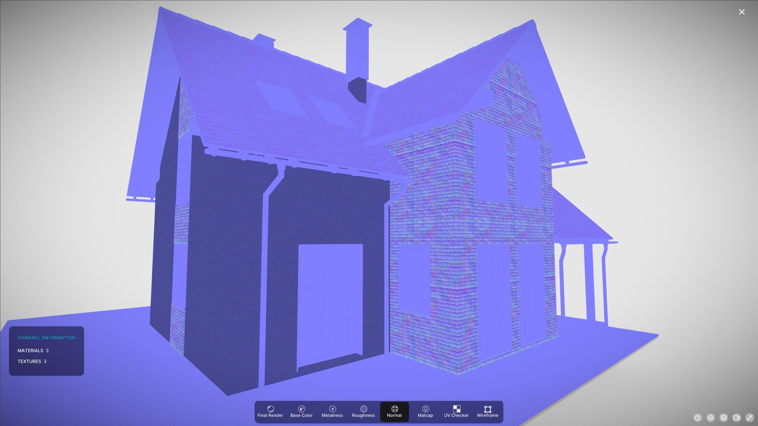 P0026 Residential House Cottage Mini 3D model_12