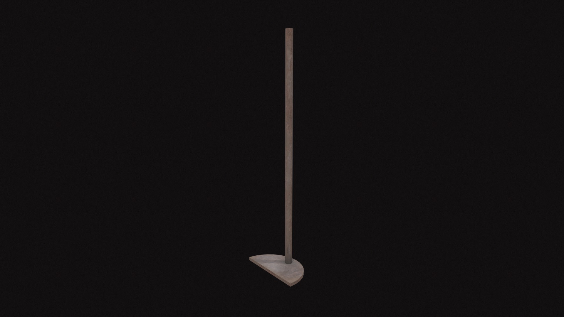 Medieval Wet Rake Low-poly 3D model_7