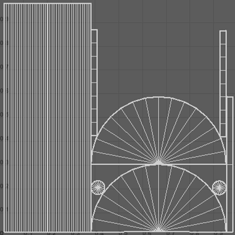 Medieval Wet Rake Low-poly 3D model_11