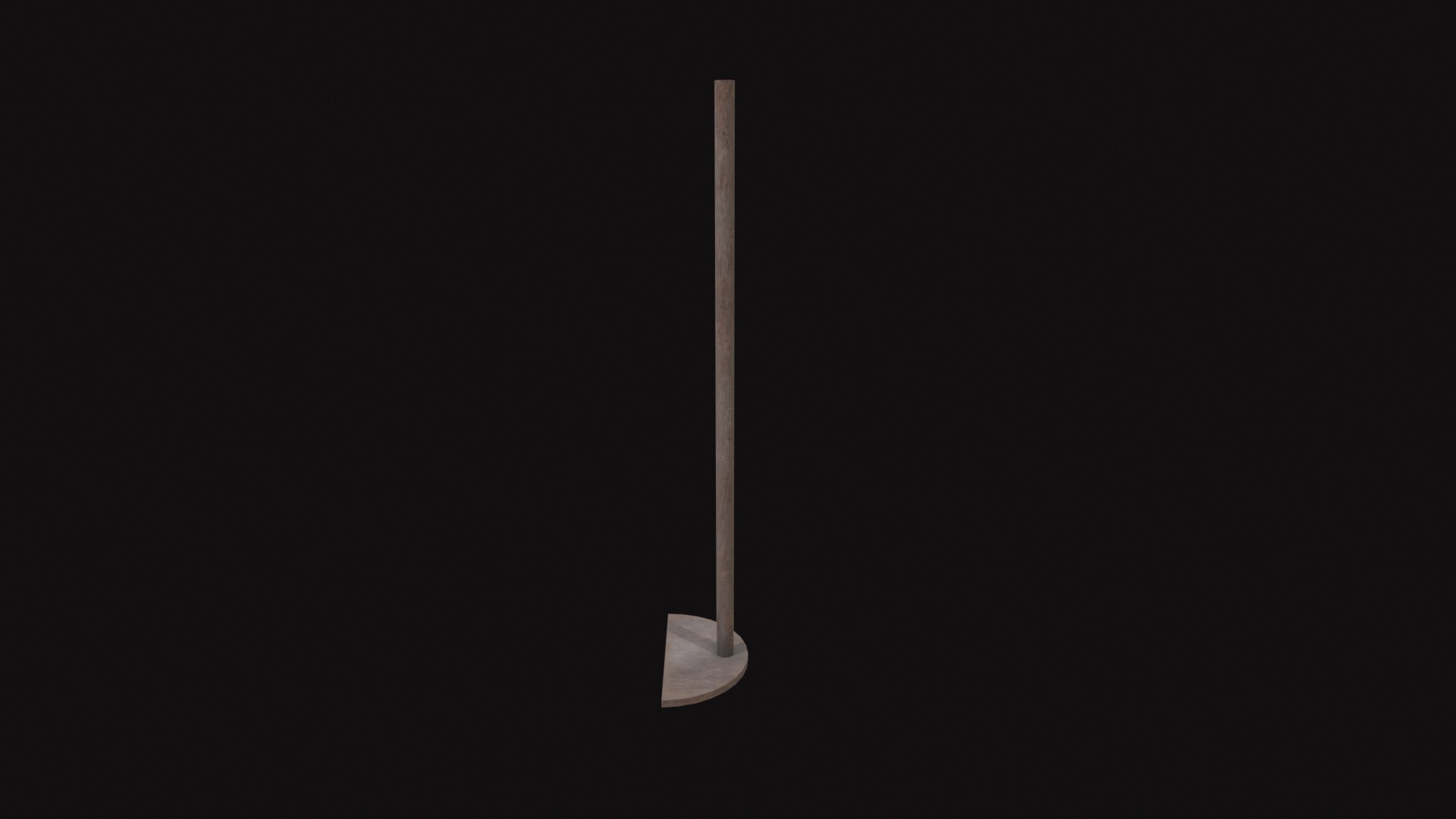 Medieval Wet Rake Low-poly 3D model_4