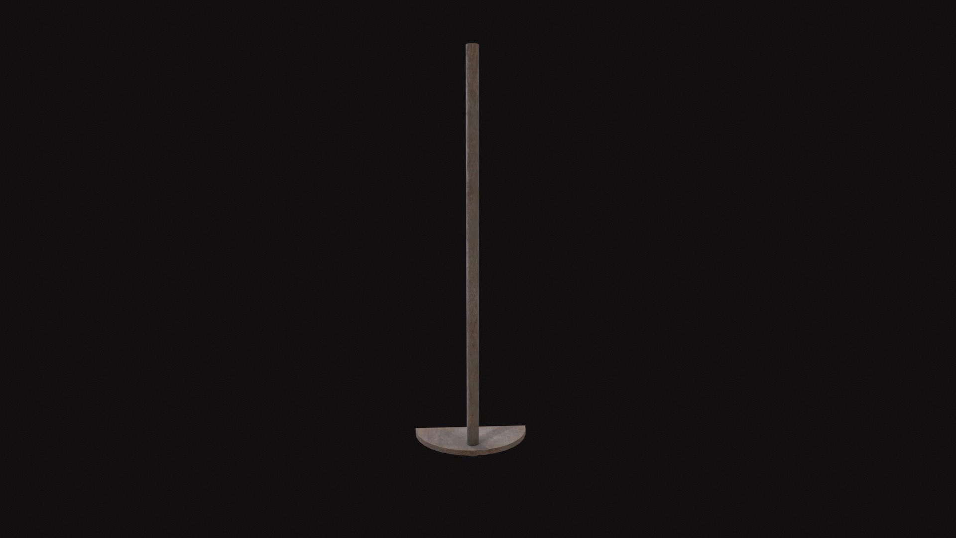 Medieval Wet Rake Low-poly 3D model_2