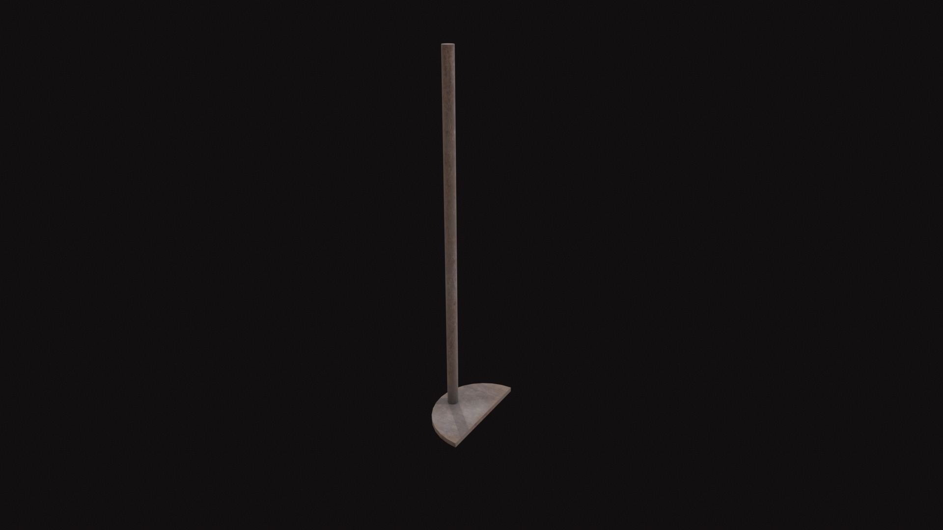 Medieval Wet Rake Low-poly 3D model_8