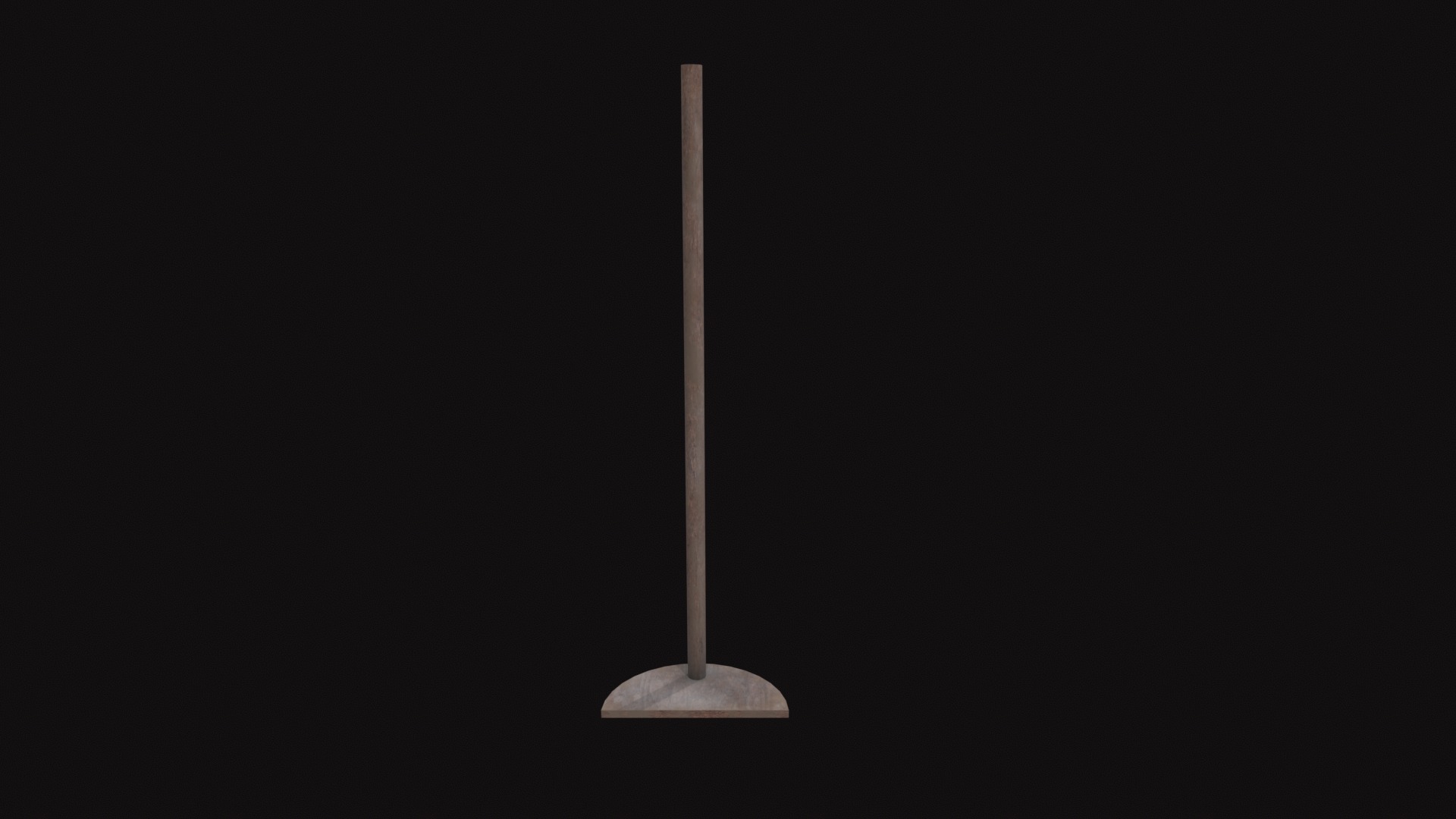 Medieval Wet Rake Low-poly 3D model_3