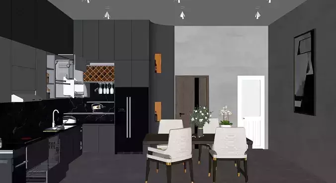 FILE 3D DESIGN OF KITCHEN