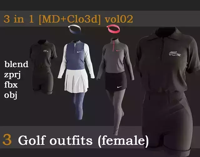3 Golf outfits vol02
