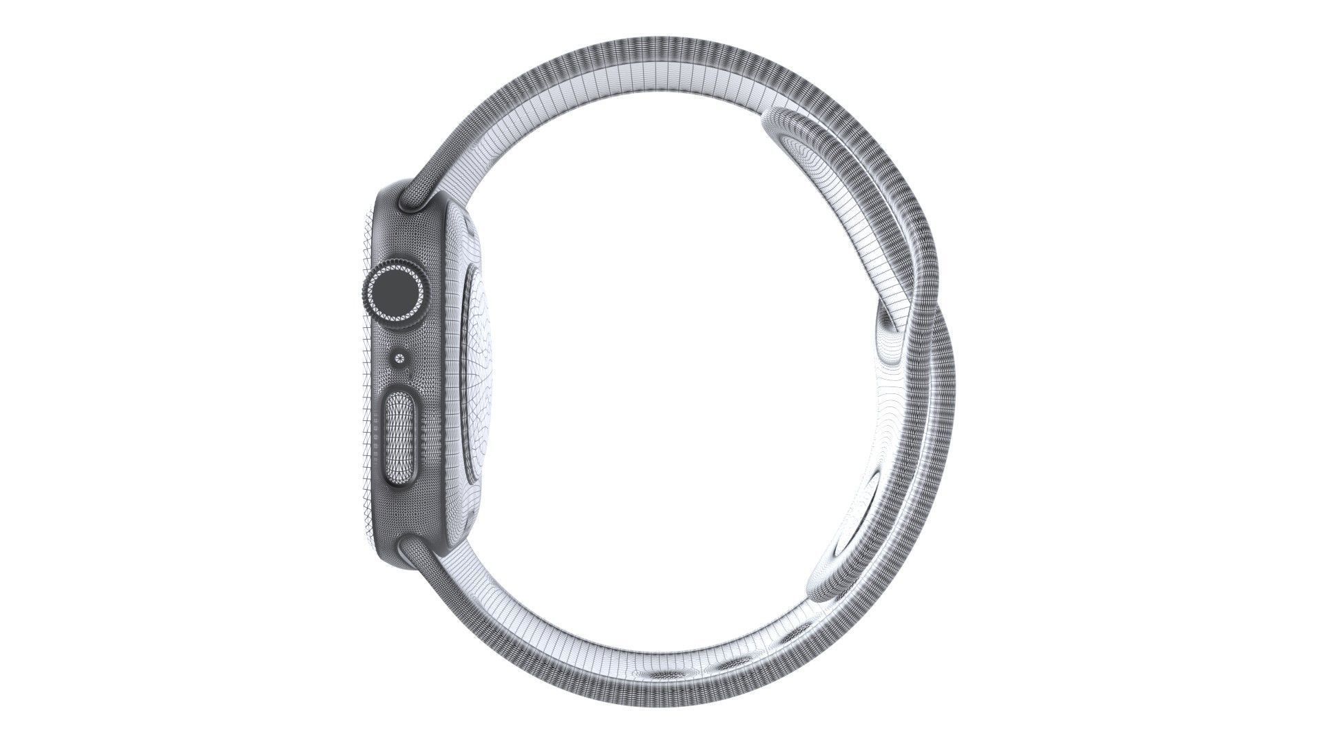 Apple Watch 7 Series - Midnight Sport Band 3ds Max 3D model_8