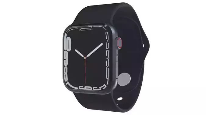 Apple Watch 7 Series - Midnight Sport Band 3ds Max 3D model
