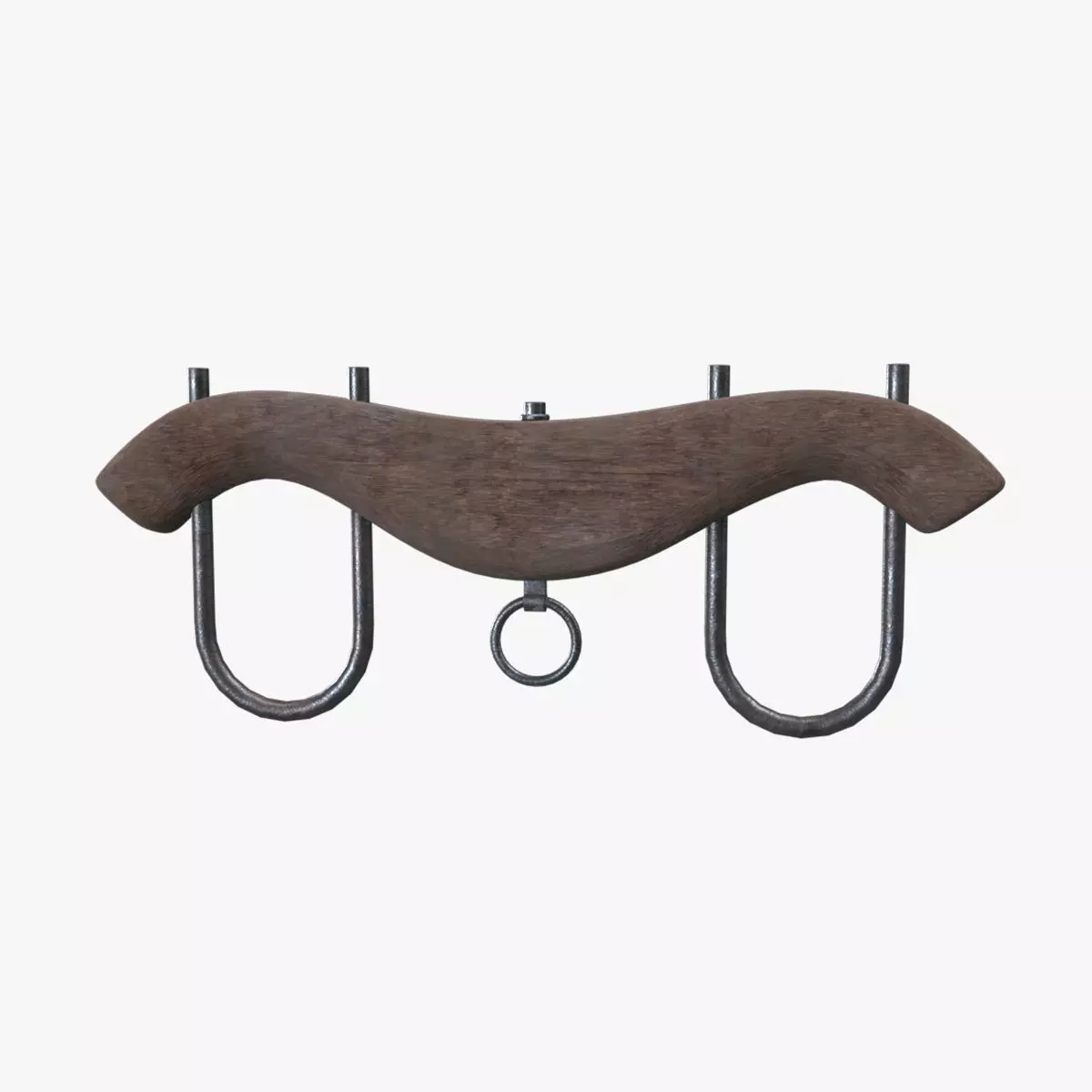 Medieval Yoke Low-poly 3D model