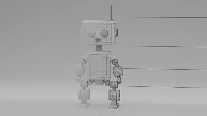 Metallic-Robot 3D model