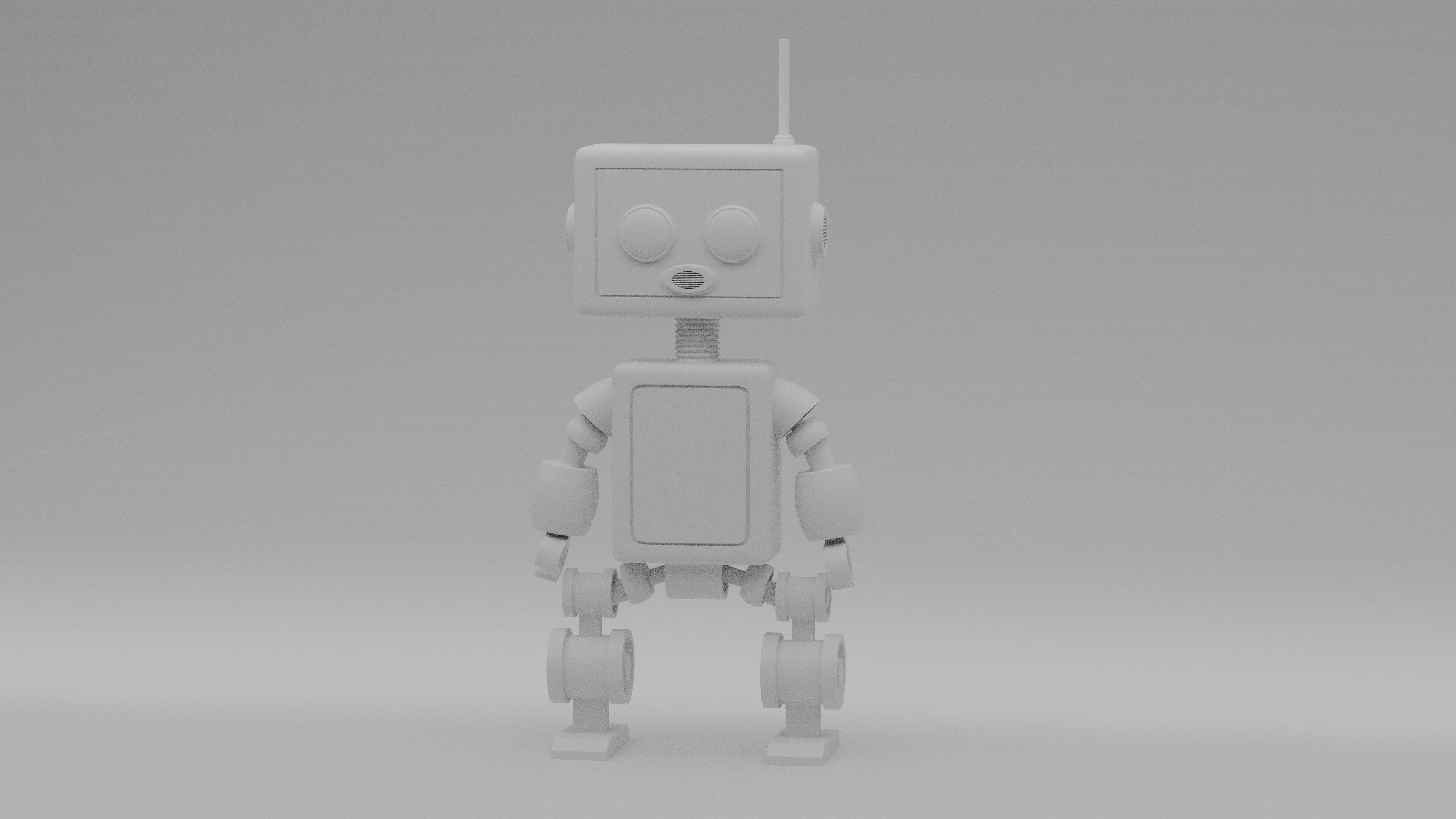 Metallic-Robot 3D model_2