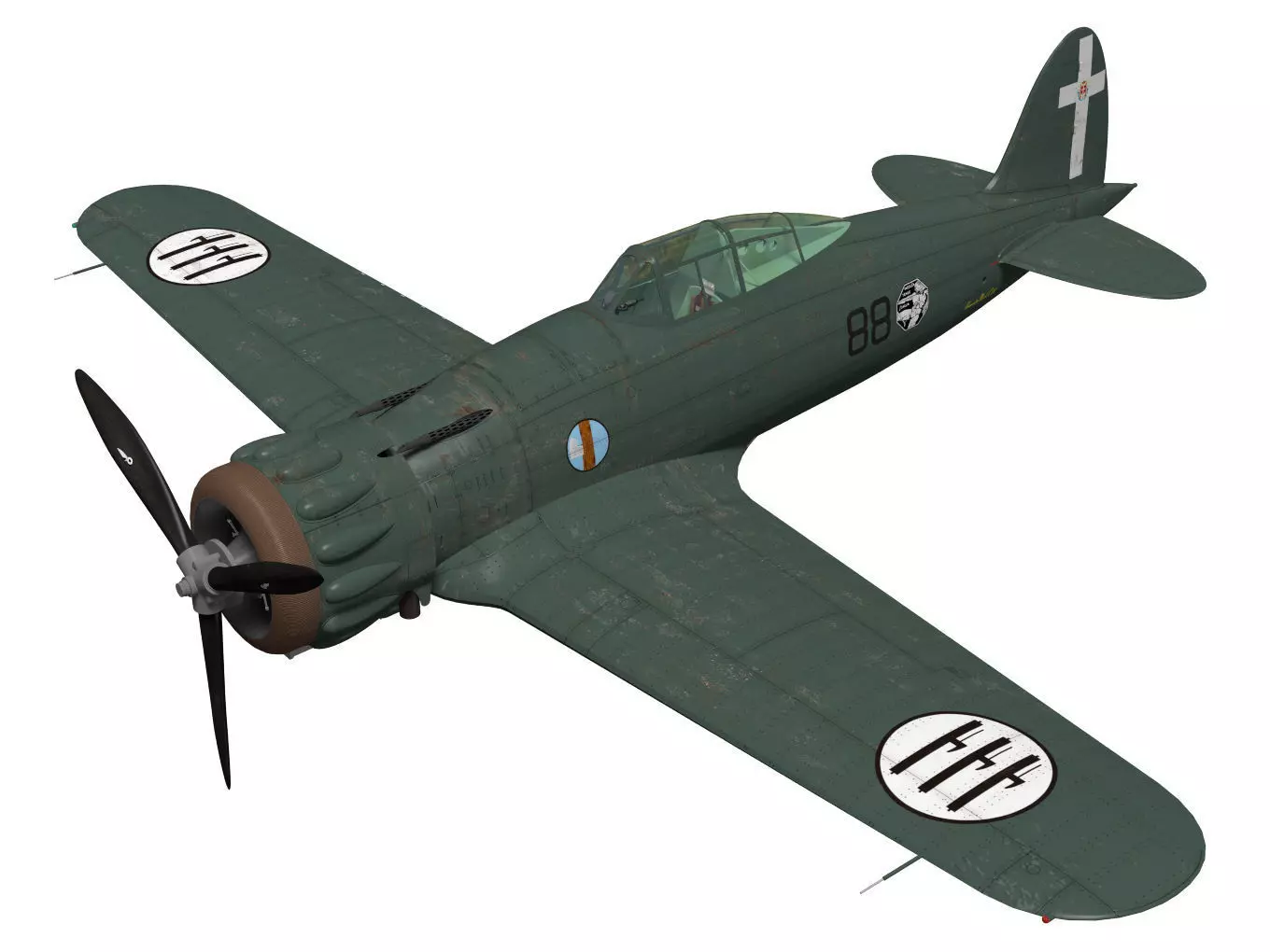 macchi mc200 saetta 3D model_0