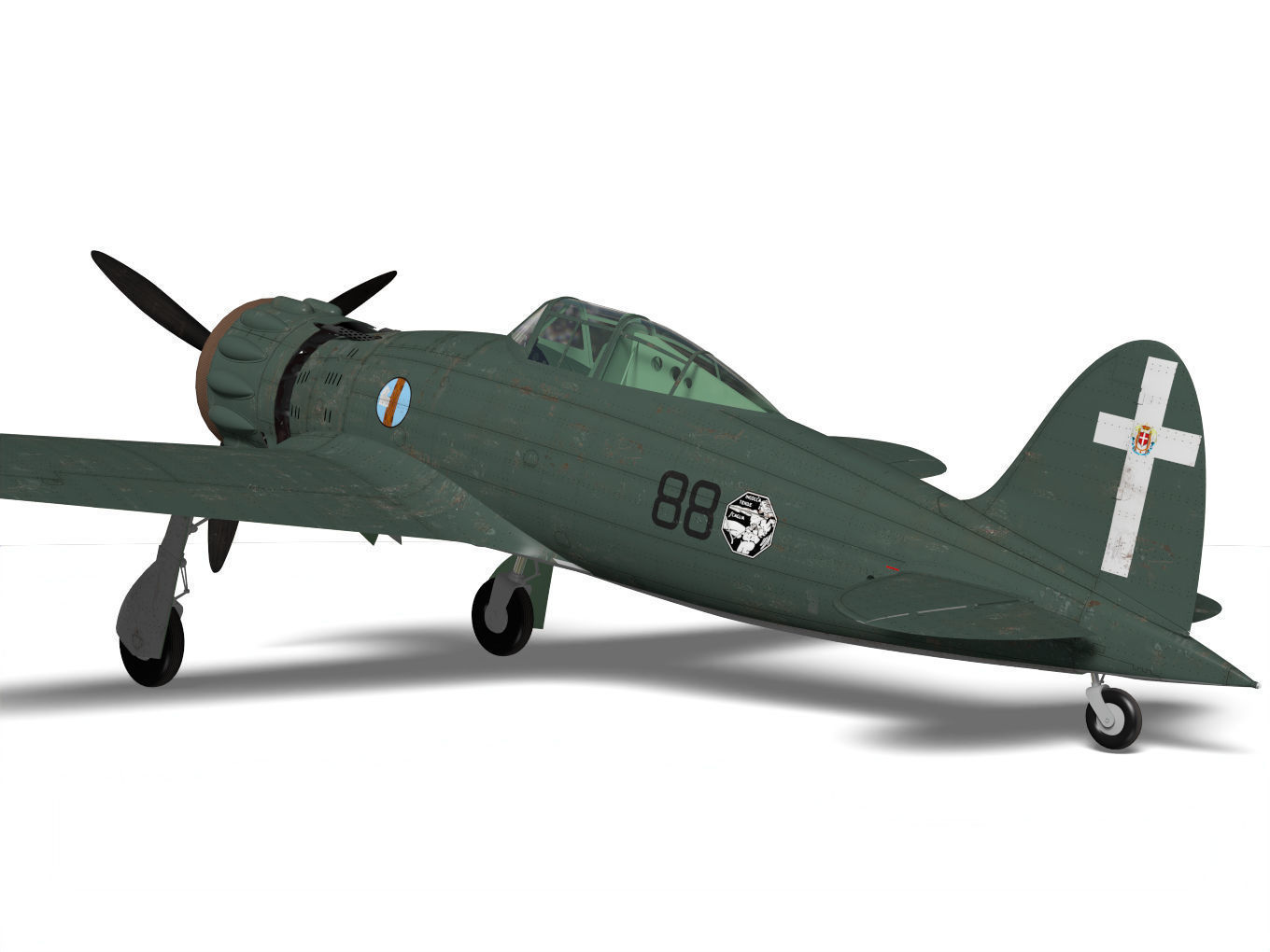 macchi mc200 saetta 3D model_6