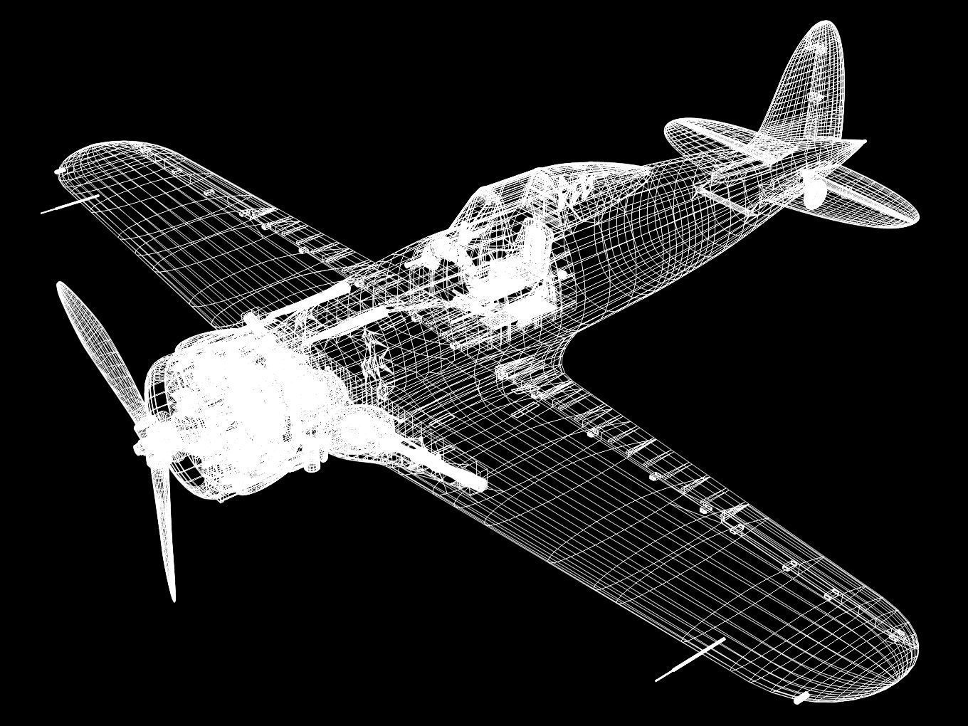 macchi mc200 saetta 3D model_15