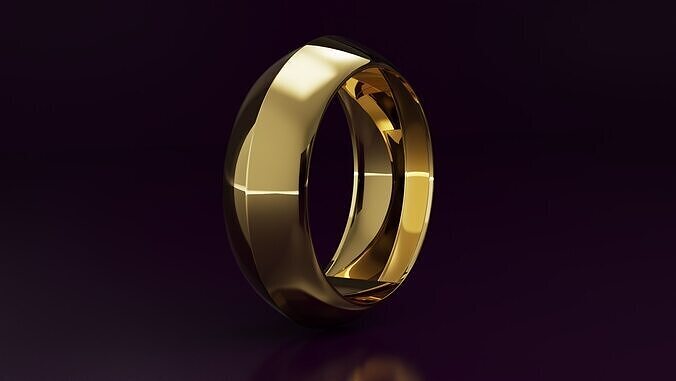 plain ring N02  Free 3D print model