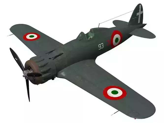 macchi mc200 saetta 3D model