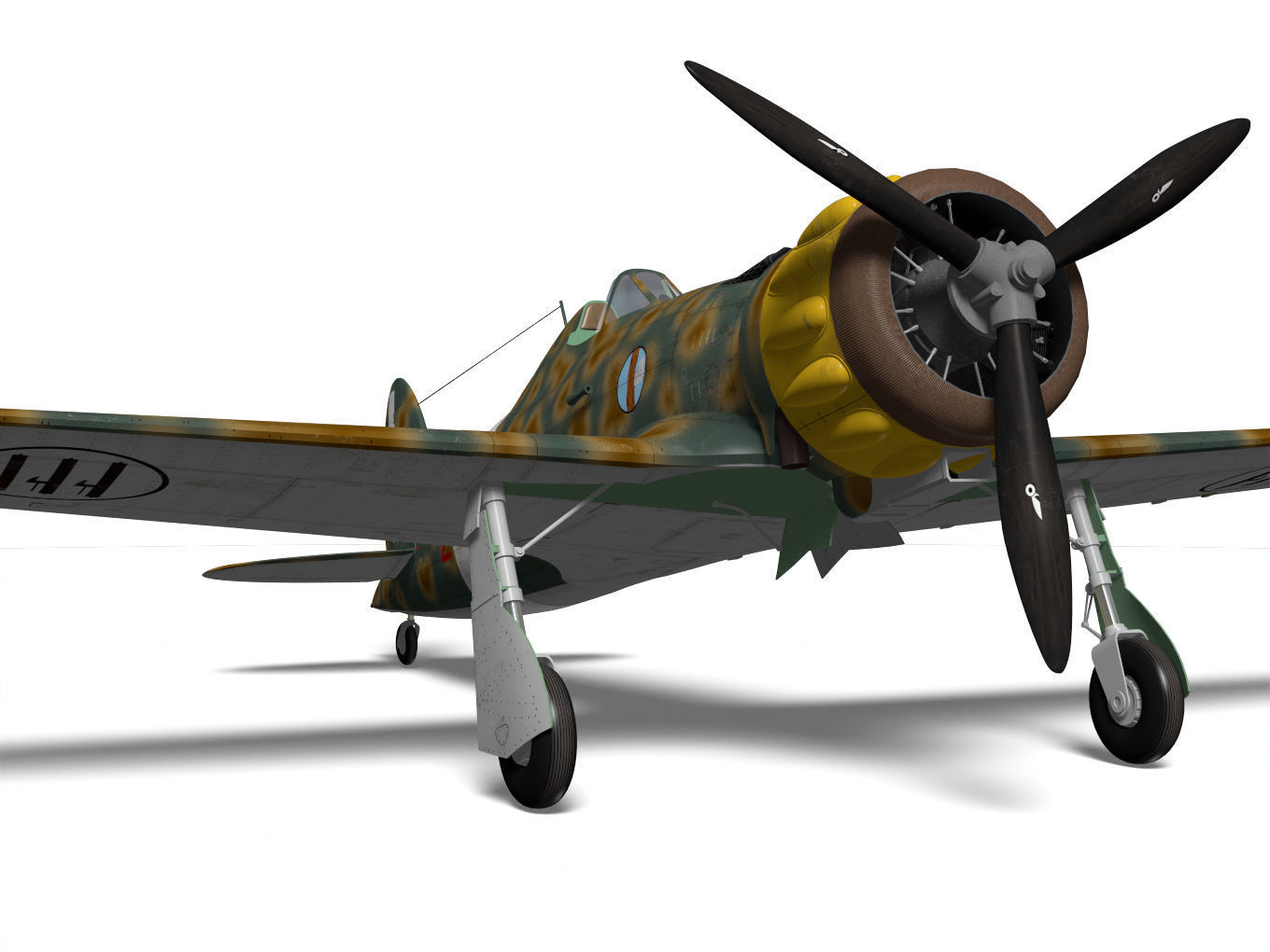 macchi mc200 saetta 3D model_7