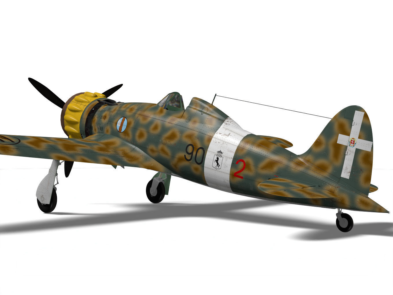 macchi mc200 saetta 3D model_6