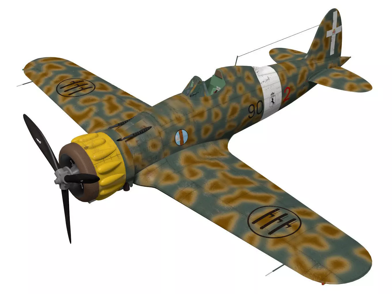 macchi mc200 saetta 3D model_0