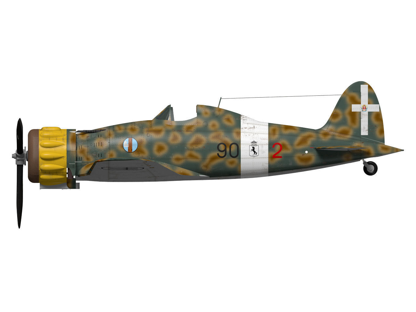 macchi mc200 saetta 3D model_8