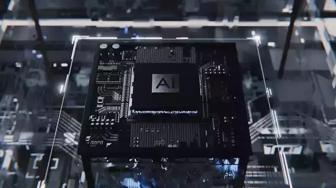 Circuit Board CPU Concept 3D model