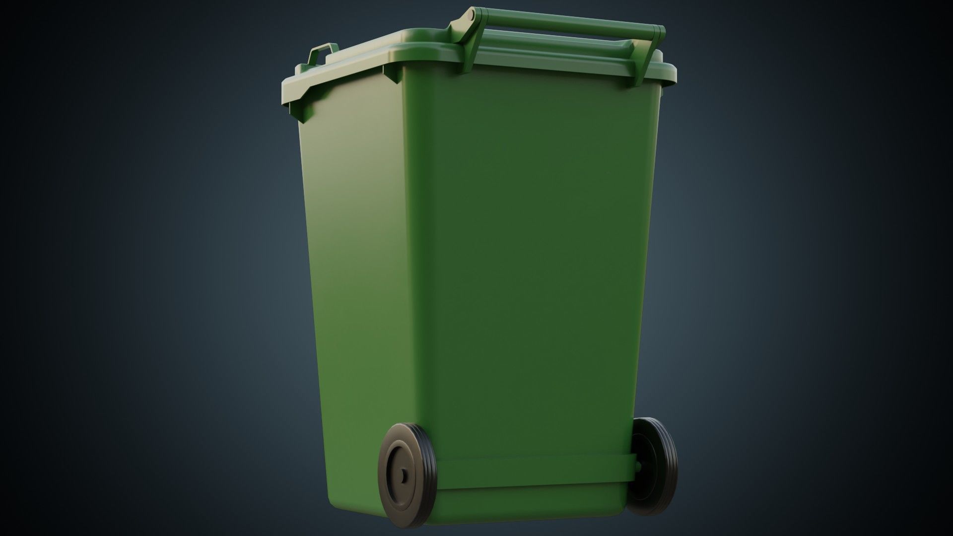 Wheeled Bin 1A Low-poly 3D model_3