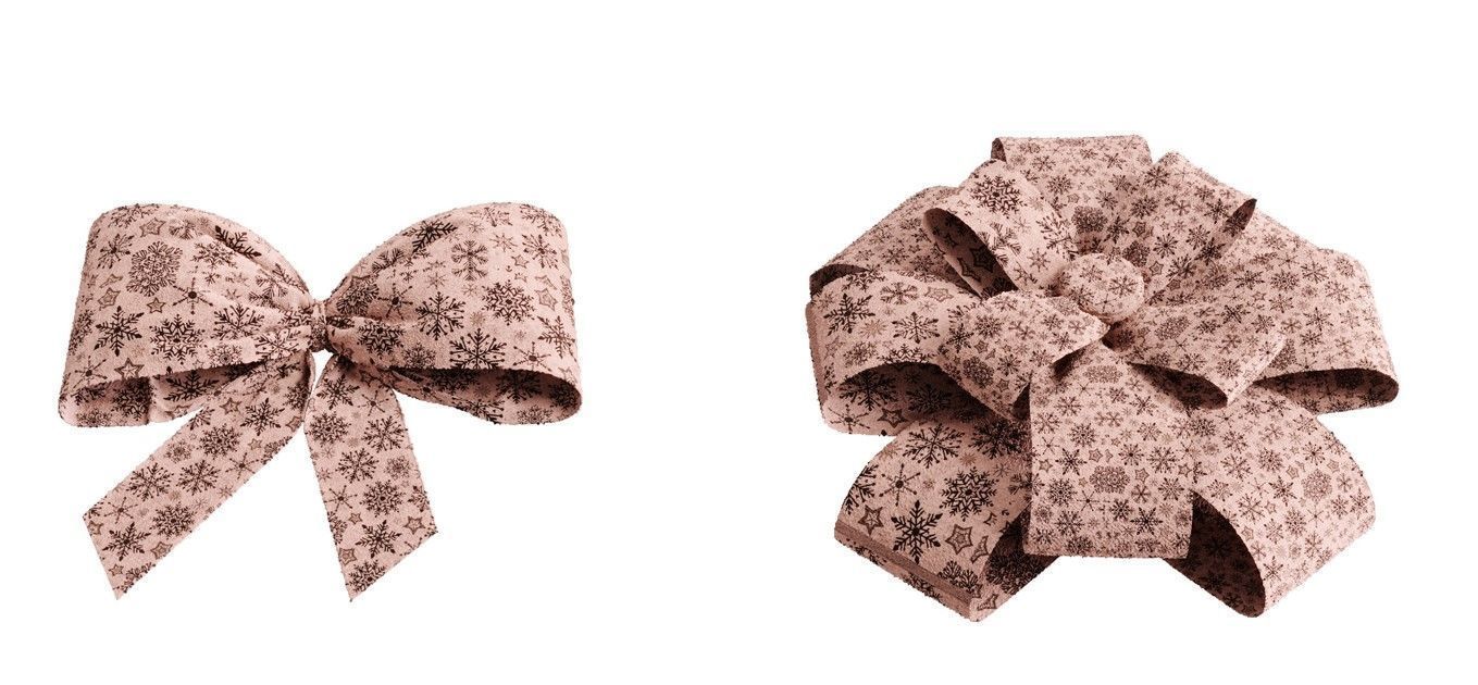 Christmas bow and dress set 01 3D model_9