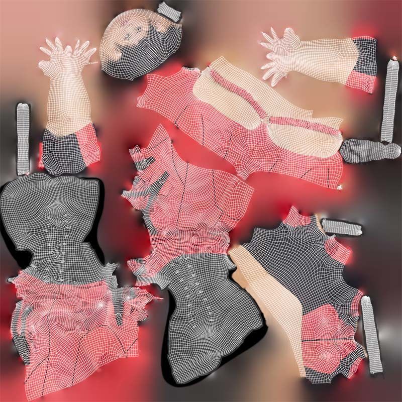 Asian Woman Wearing Motorbike Outfit 010 Low-poly 3D model_14