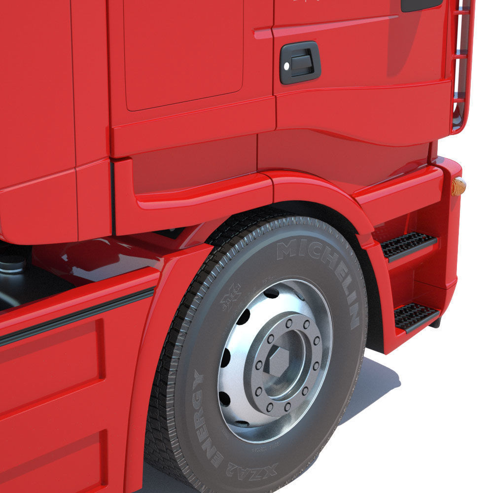 Iveco Stralis with 12 containers 3D model_27