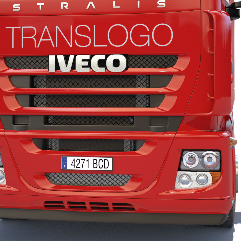 Iveco Stralis with 12 containers 3D model_22