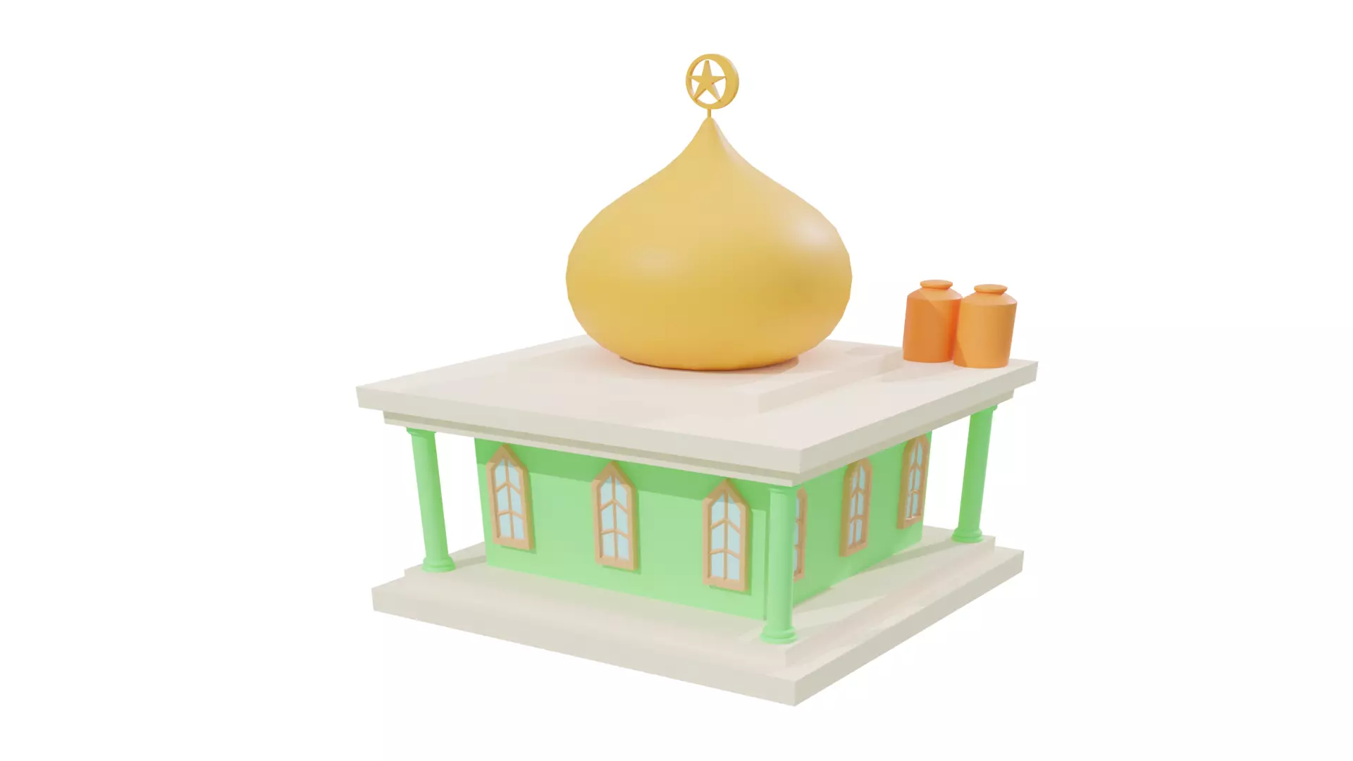 3D House 3 With Rig 3D model_0