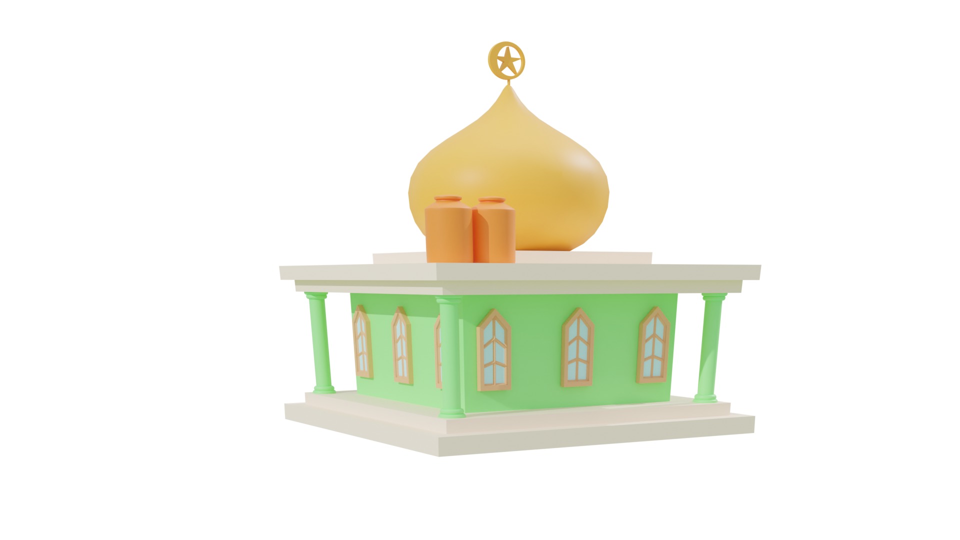 3D House 3 With Rig 3D model_2