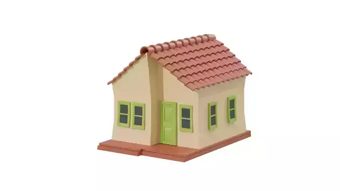 3D House 4 With Rig 3D model