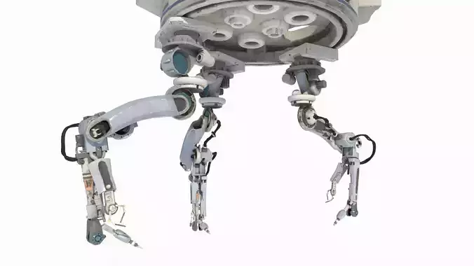 Sci Fi style robotic arm 3D model