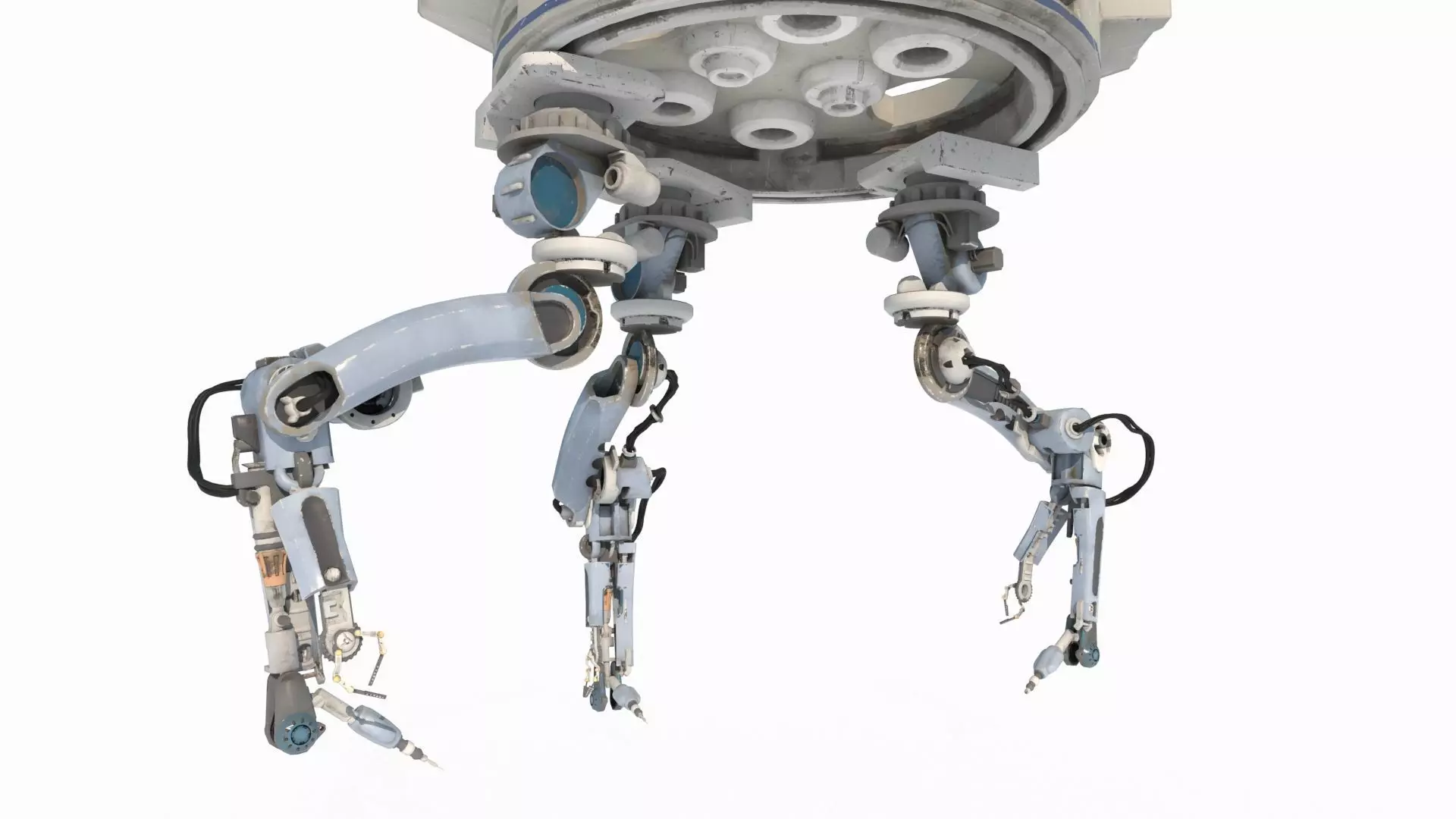 Sci Fi style robotic arm 3D model_0