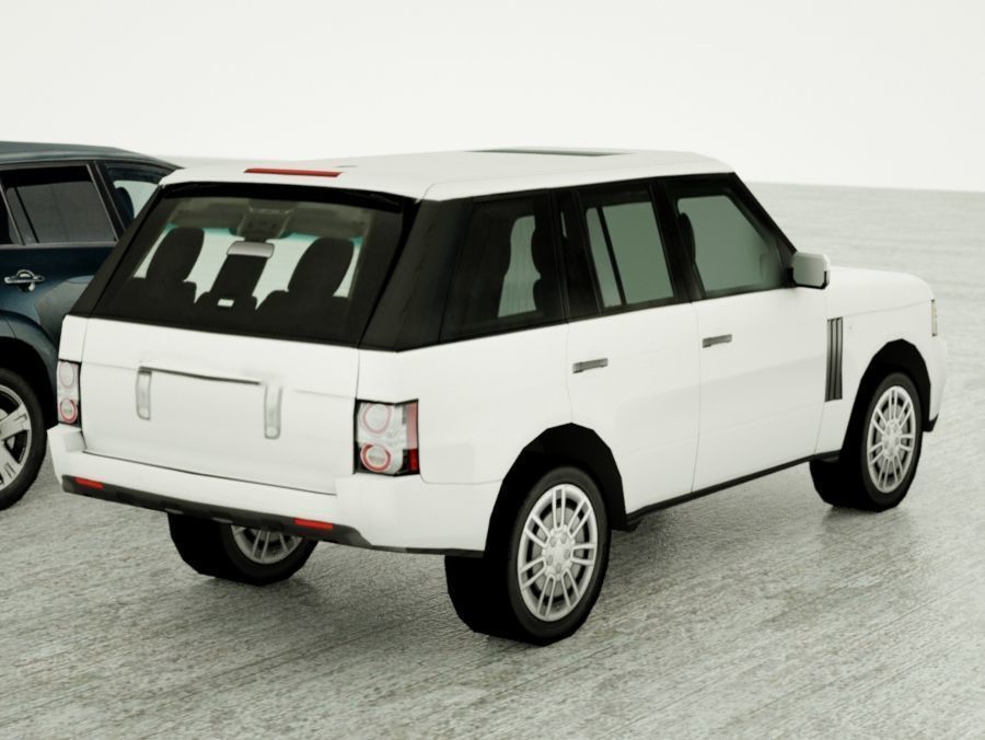 15 Low Poly SUVs Low-poly 3D model_17