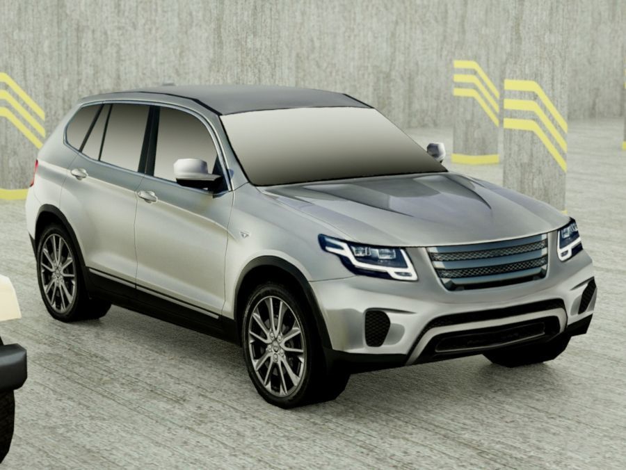 15 Low Poly SUVs Low-poly 3D model_6