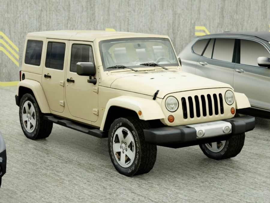 15 Low Poly SUVs Low-poly 3D model_5